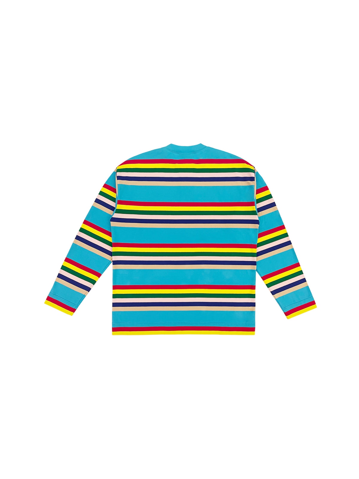 [ 517 LOVE WINS PROJECT ] BLUE COLORFUL RAINBOW LONG SLEEVES SHIRT