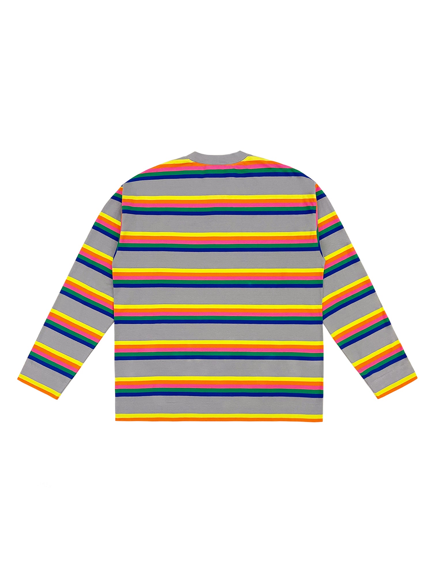 [ 517 LOVE WINS PROJECT ] GREY COLORFUL RAINBOW LONG SLEEVES SHIRT