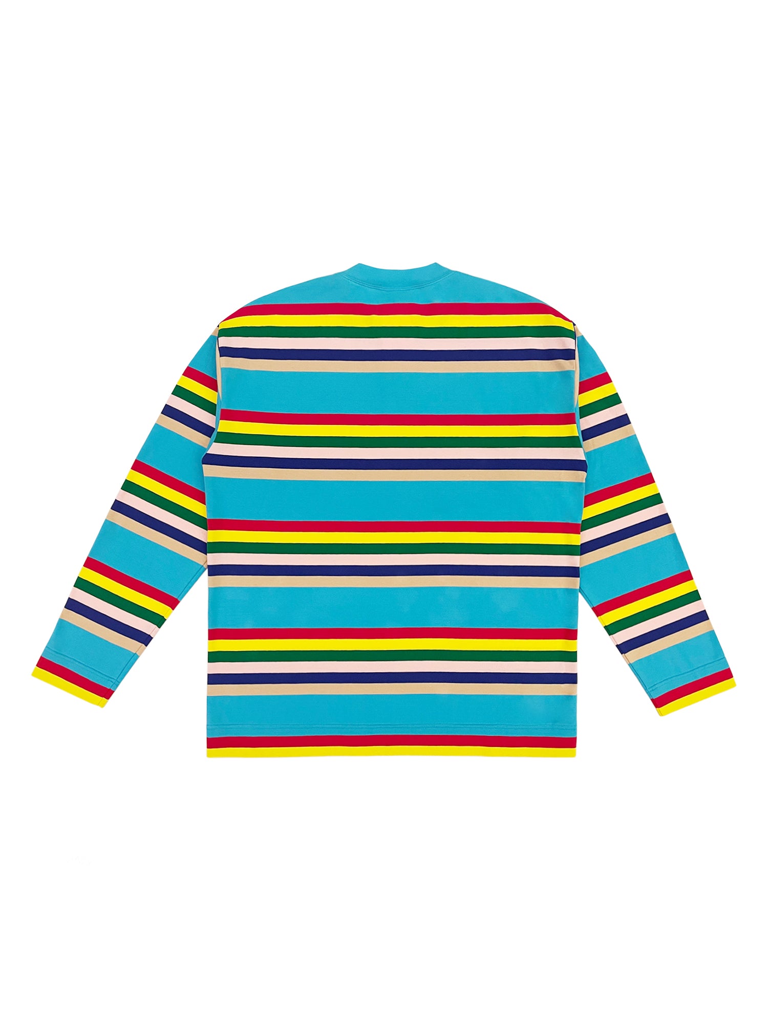 [ 517 LOVE WINS PROJECT ] BLUE COLORFUL RAINBOW LONG SLEEVES SHIRT