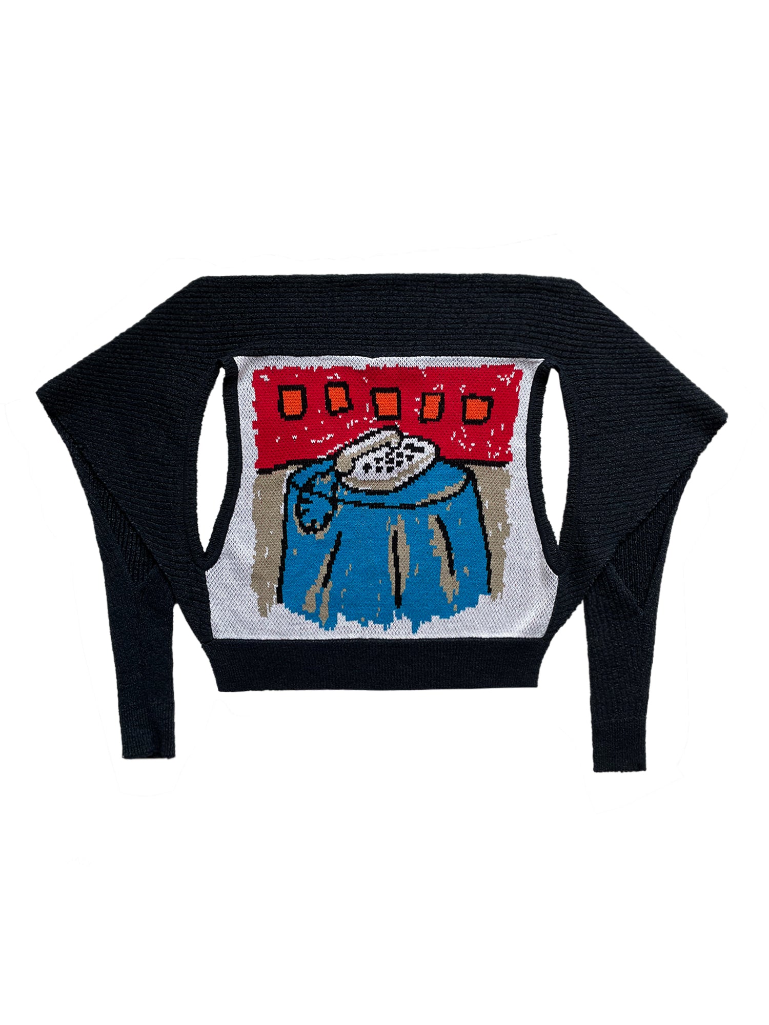 ANGUS V-NECK KNIT SMOCK